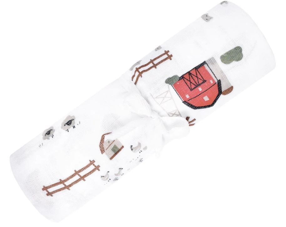 Perlimpinpin Doudou en mousseline de coton Dodo Perlimpinpin Ferme