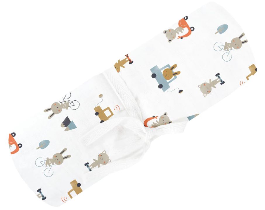 Perlimpinpin Doudou en mousseline de coton Dodo Perlimpinpin Transports