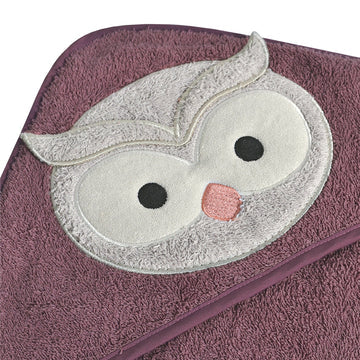 Perlimpinpin Serviette à capuchon Bain Perlimpinpin Hibou  