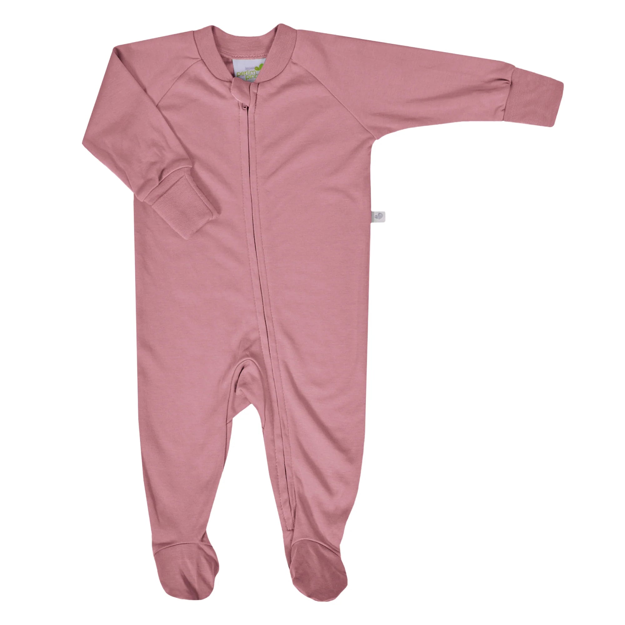 Perlimpinpin Pyjama en bambou Perlimpinpin Nouveau-né Rose Lotus