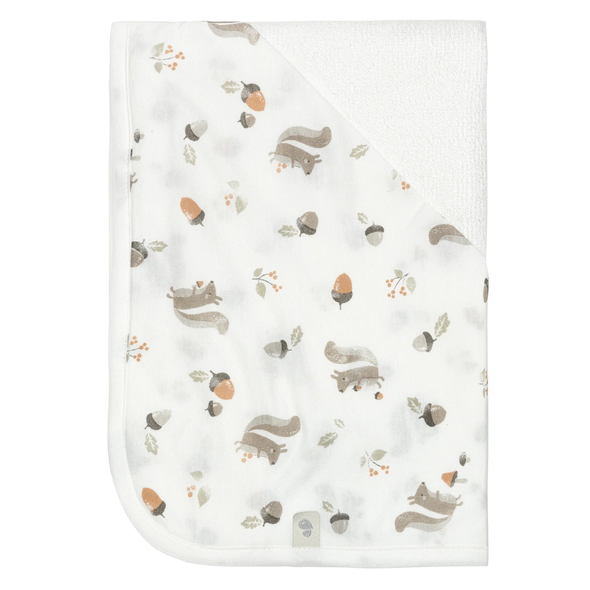 Perlimpinpin Serviette à capuchon pour bébé bambou Bain Perlimpinpin Écureuils