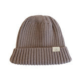 Petit Coulou Tuque pour bébé en tricot Petit Coulou taupe