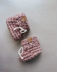 Les petits Tousi Pantoufles 6-12 mois Vêtements Les petits tousi Pivoine