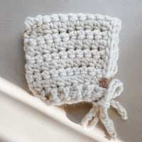 Les petits Tousi Bonnets de laine - Collection NEUTRE 0-6 mois  Les petits tousi Blanc - Coton  