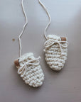 Les petits Tousi Mitaines de laine - Collection NEUTRE 0-6 mois Les petits tousi Blanc - Coton