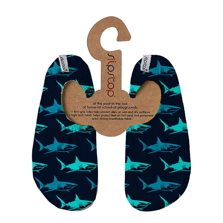 SlipStop Chaussons à semelles antidérapantes Enfants S 2-4 ans (7.5-9.5) Vêtements SlipStop Big blue jr