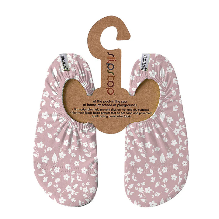 SlipStop Chaussons à semelles antidérapantes Enfants S 2-4 ans (7.5-9.5) Vêtements SlipStop Rose flower