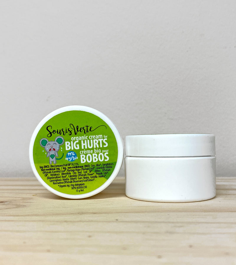 Souris Verte Crème Bobos bio Soins corporels Souris Verte 15g  