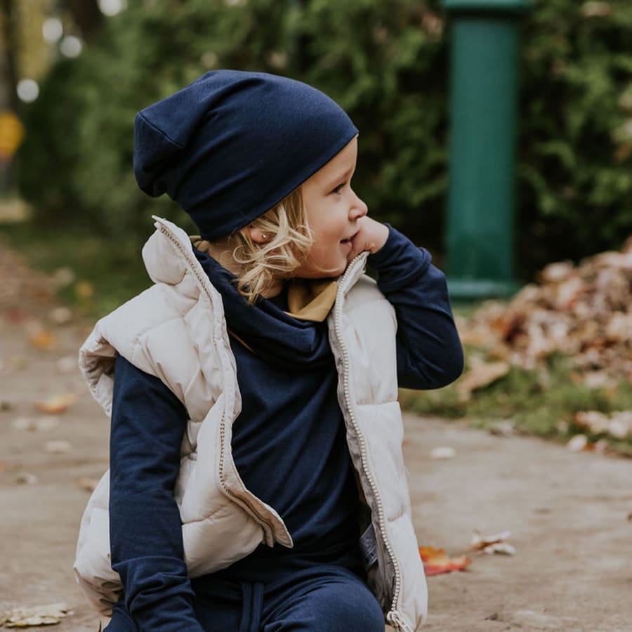 Zak & Zoé Cache-cou réversible Zak & Zoé Marine-Macaron