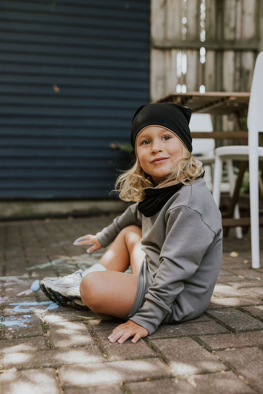 Zak & Zoé Cache-cou réversible Zak & Zoé Noir-Beige