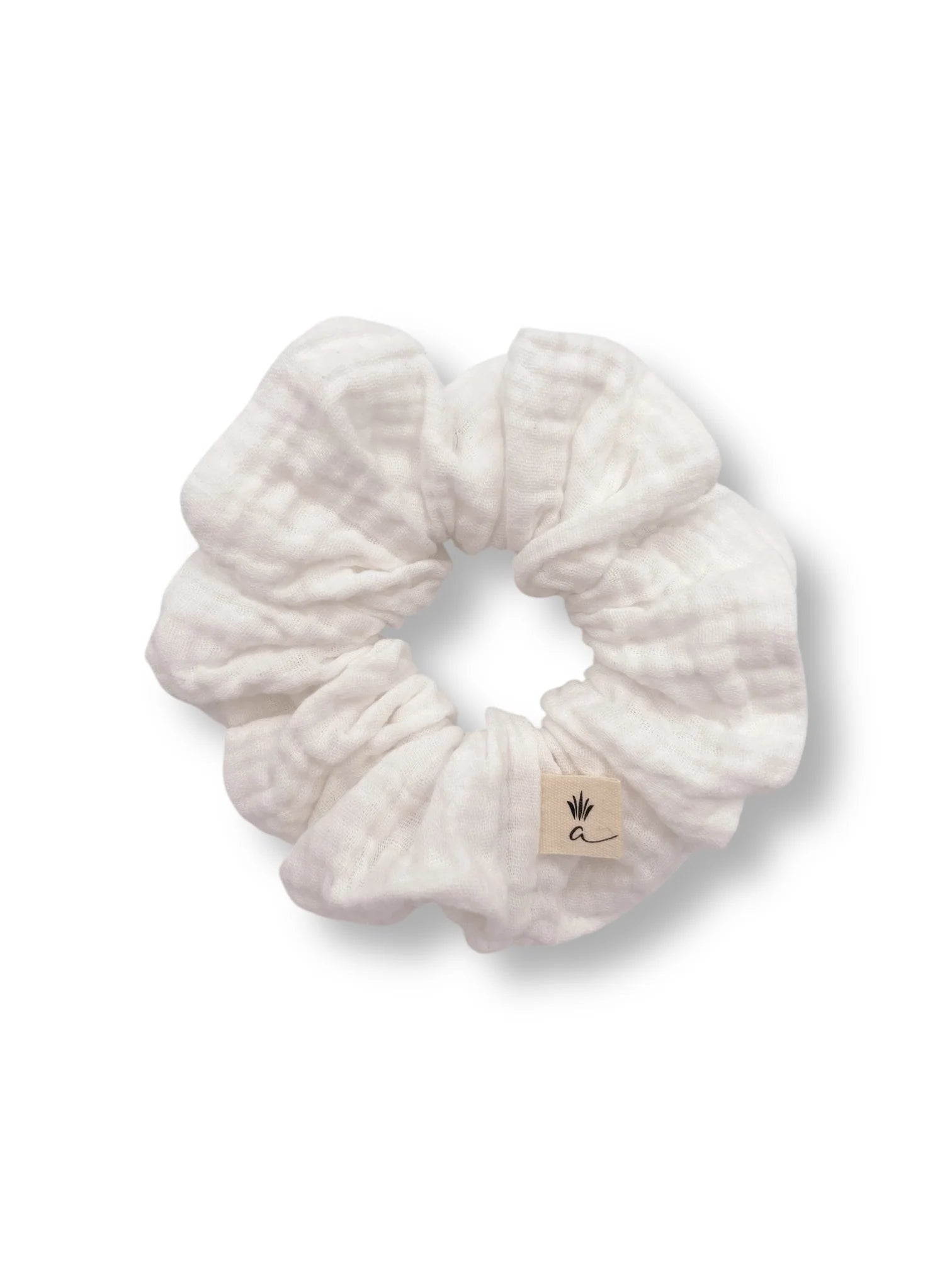 Ananas Co Chouchou en mousseline de coton bio Accessoires de cheveux Ananas Co Blanc