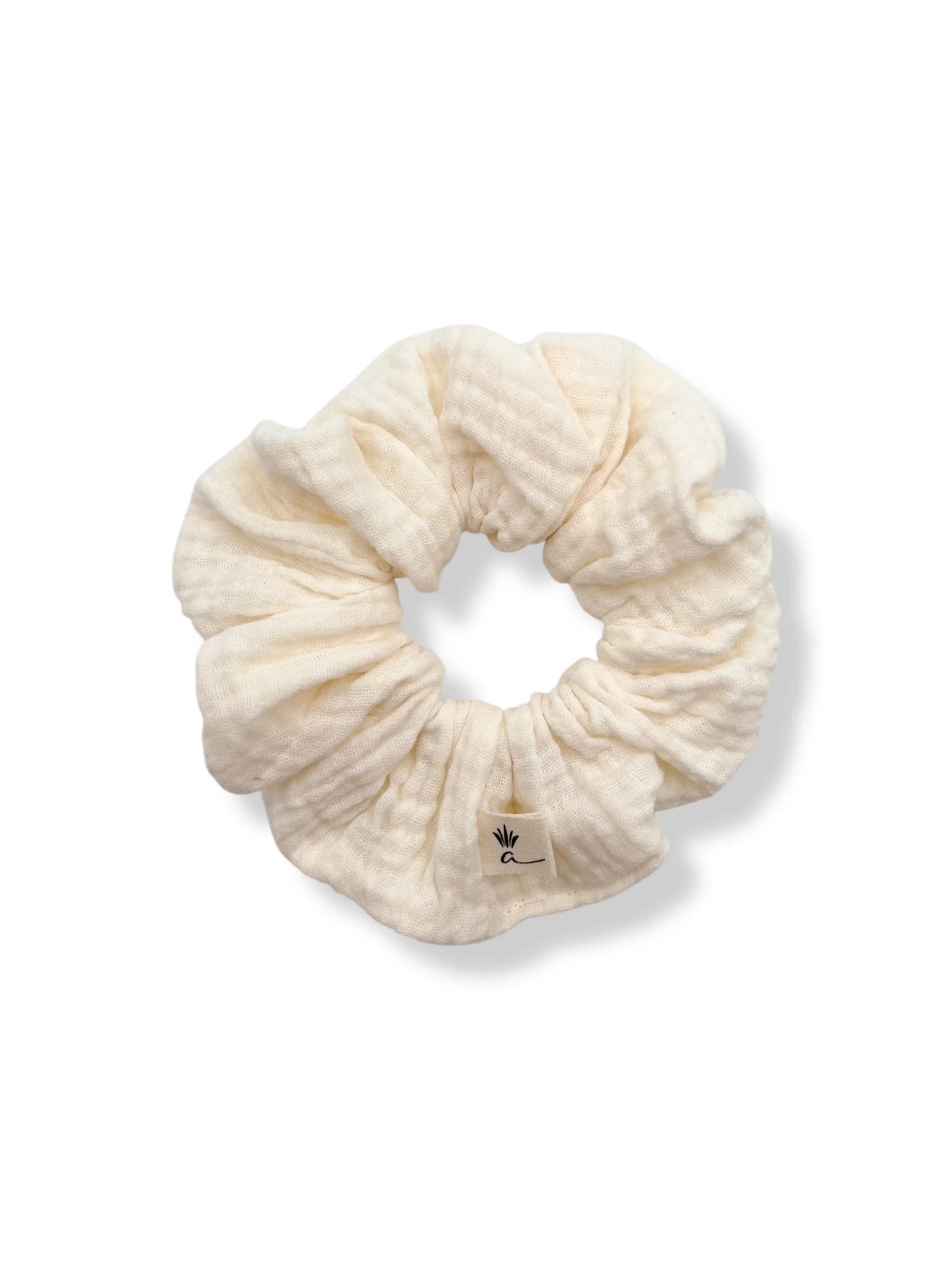 Ananas Co Chouchou en mousseline de coton bio Accessoires de cheveux Ananas Co Ivoire