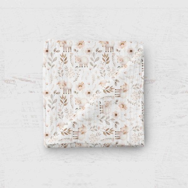 Bébé Ô Chaud Couverture en mousseline de bambou Dodo Bébé Ô Chaud Mouton