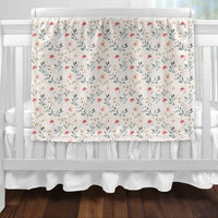 Bébé Ô Chaud Couverture de Minky Dodo Bébé Ô Chaud Douceur floral  