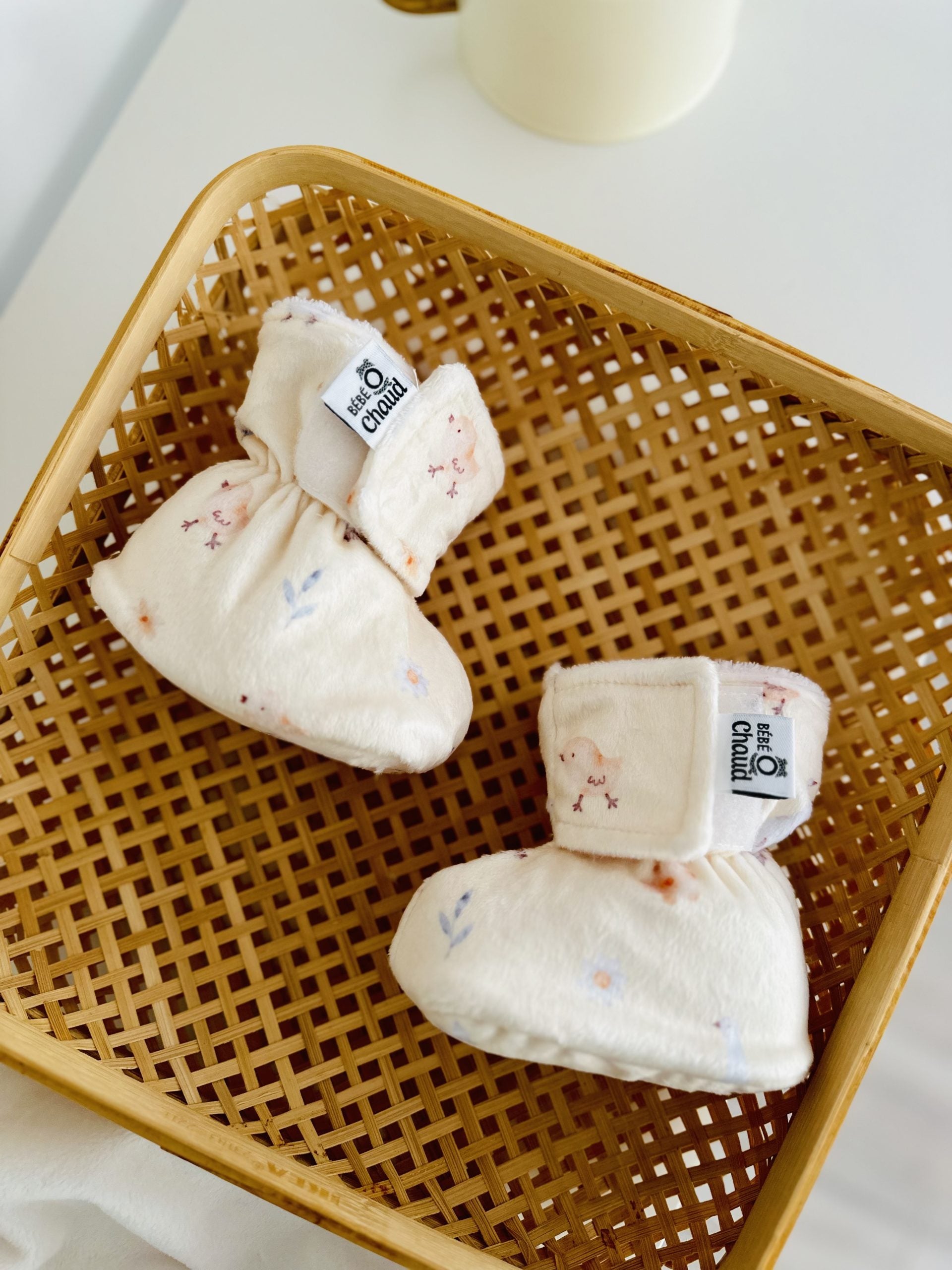 Bébé Ô Chaud Pantoufles 0-3 mois Vêtements Bébé Ô Chaud Famille d&#39;oie