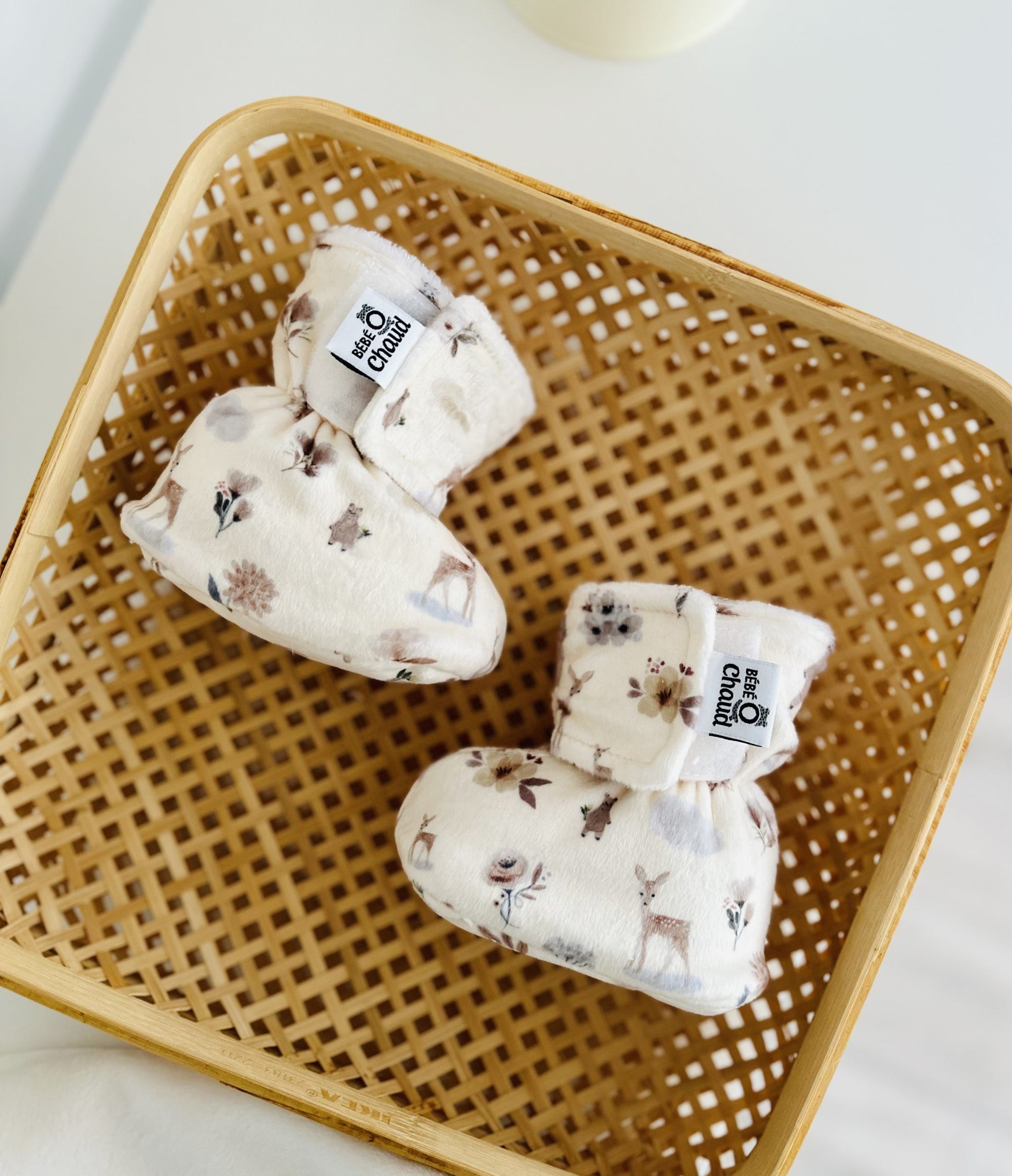 Bébé Ô Chaud Pantoufles 0-3 mois Vêtements Bébé Ô Chaud Ourson boho