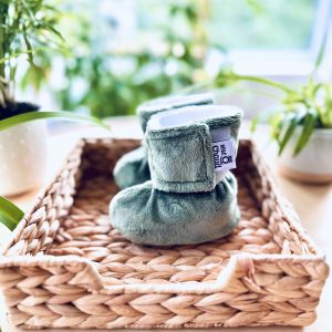 Bébé Ô Chaud Pantoufles 9-18 mois Vêtements Bébé Ô Chaud Sauge