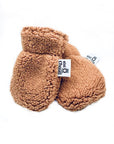 Bébé Ô Chaud Mitaines sans pouce en sherpa Vêtements Bébé Ô Chaud Caramel 0-6 mois