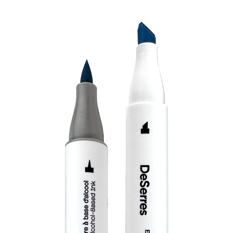 DeSerres Ensemble 6 marqueurs alcool à double pointe couleurs primaires Éducation DeSerres