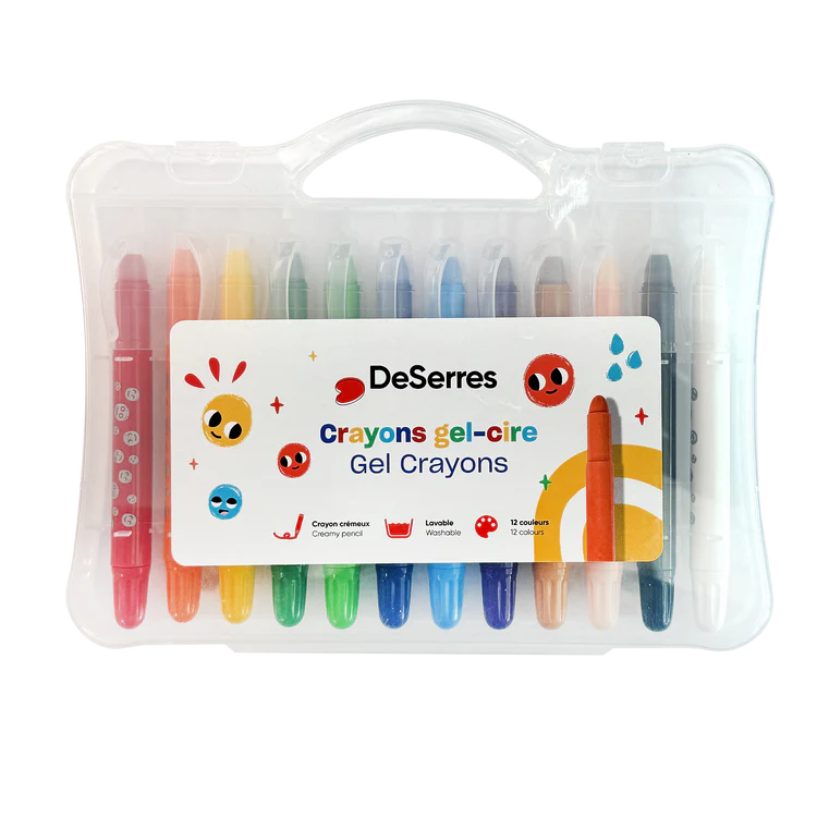 DeSerres Ensemble 12 Crayons Gel Cire Éducation DeSerres