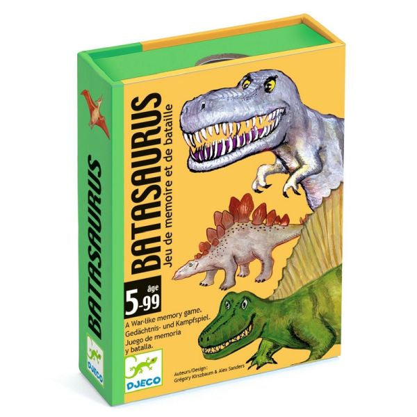 Djeco Jeu de mémoire et de bataille Batasaurus Jouets Djeco