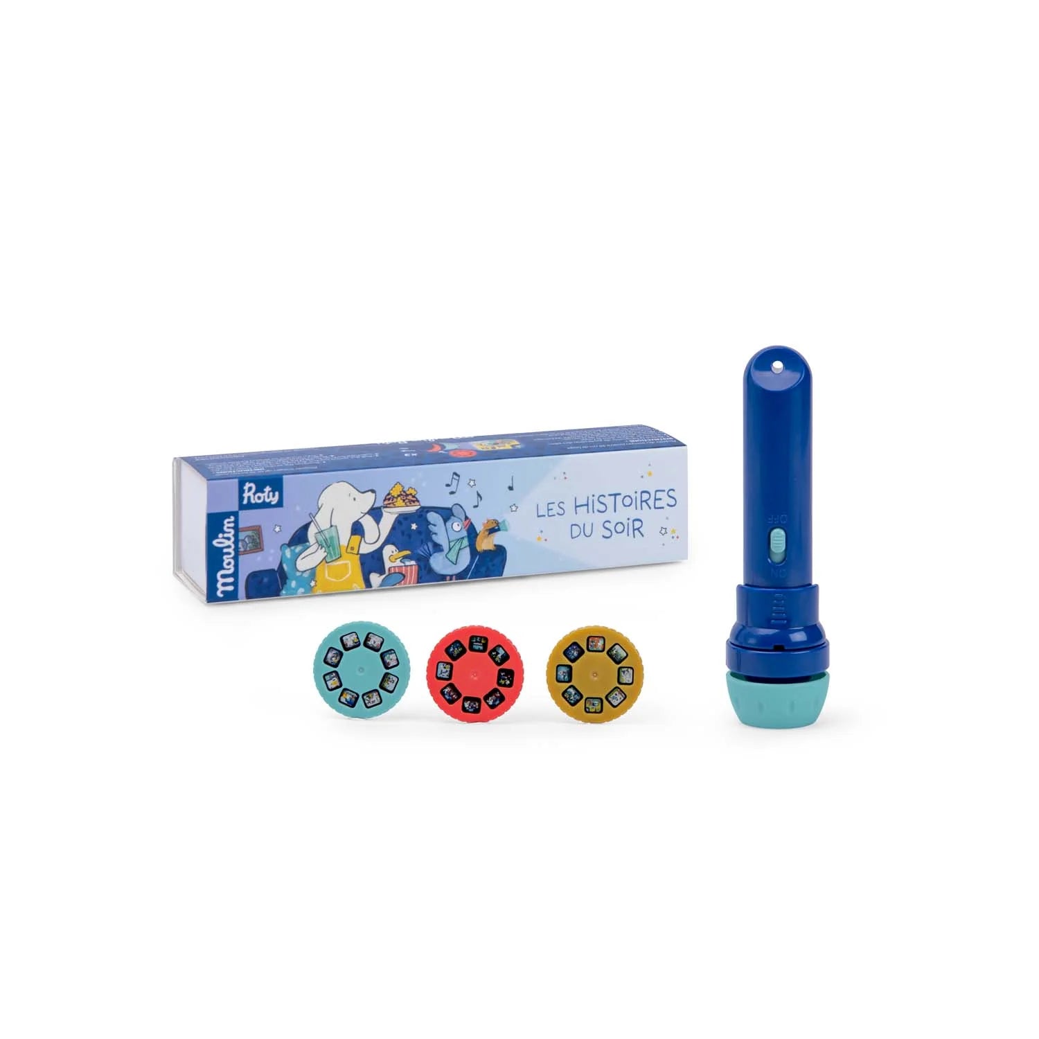 Moulin Roty Lampe Les Histoires du soir Jouets Moulin Roty Puce &amp; Pilou