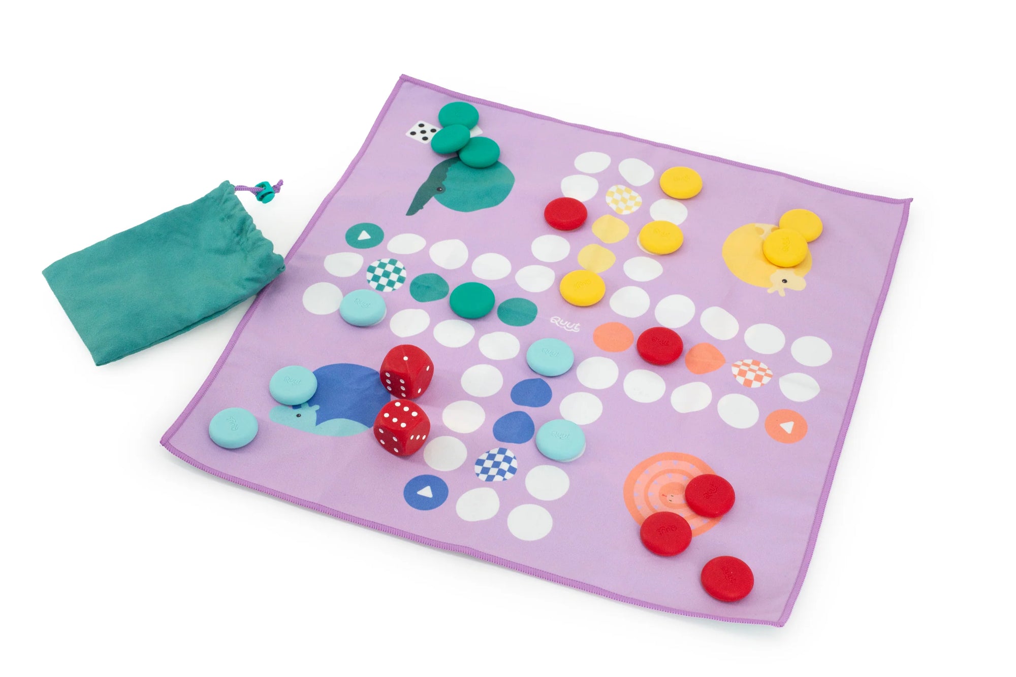 Quut Jeu de voyage Tic Tac Toe et Course des couleurs Jouets Quut