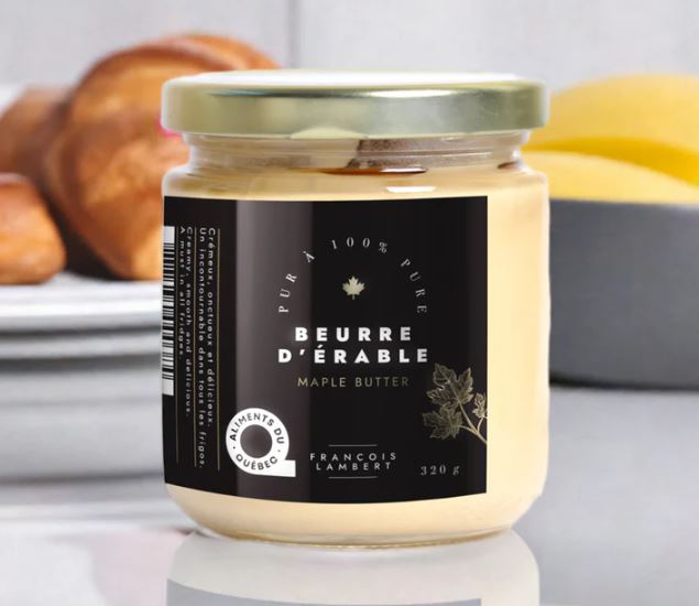 François Lambert Beurre d'érable en pot de vitre Gourmandise François Lambert
