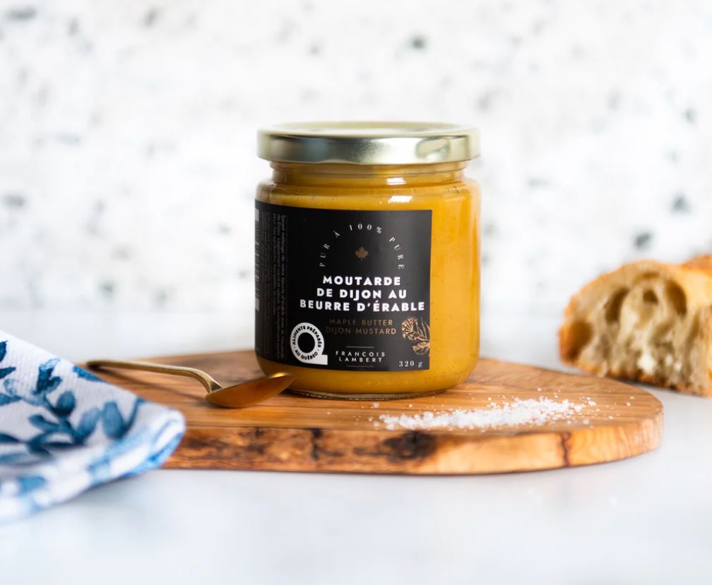 François Lambert Moutarde de Dijon au beurre d'érable - Saveur Raffinée Gourmandise François Lambert