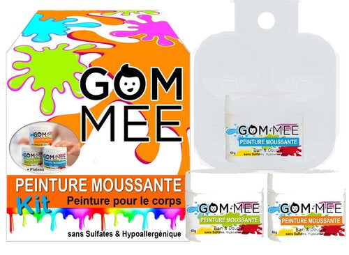 GOM-MEE Boite cadeau Peinture nettoyante moussante Soins corporels Gom-Mee Orange