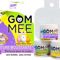 GOM-MEE Peinture nettoyante moussante Boite cadeau Soins corporels Gom-Mee Pâques  