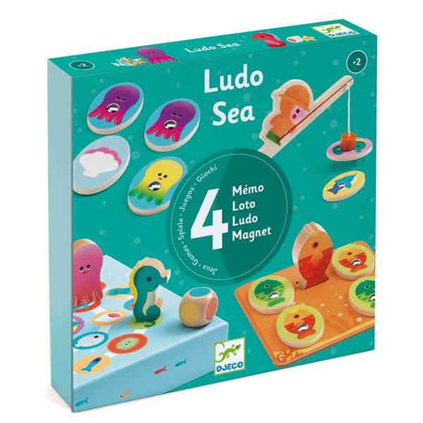 Djeco Ludosea Coffret de 4 jeux Sous l'océan Jouets Djeco