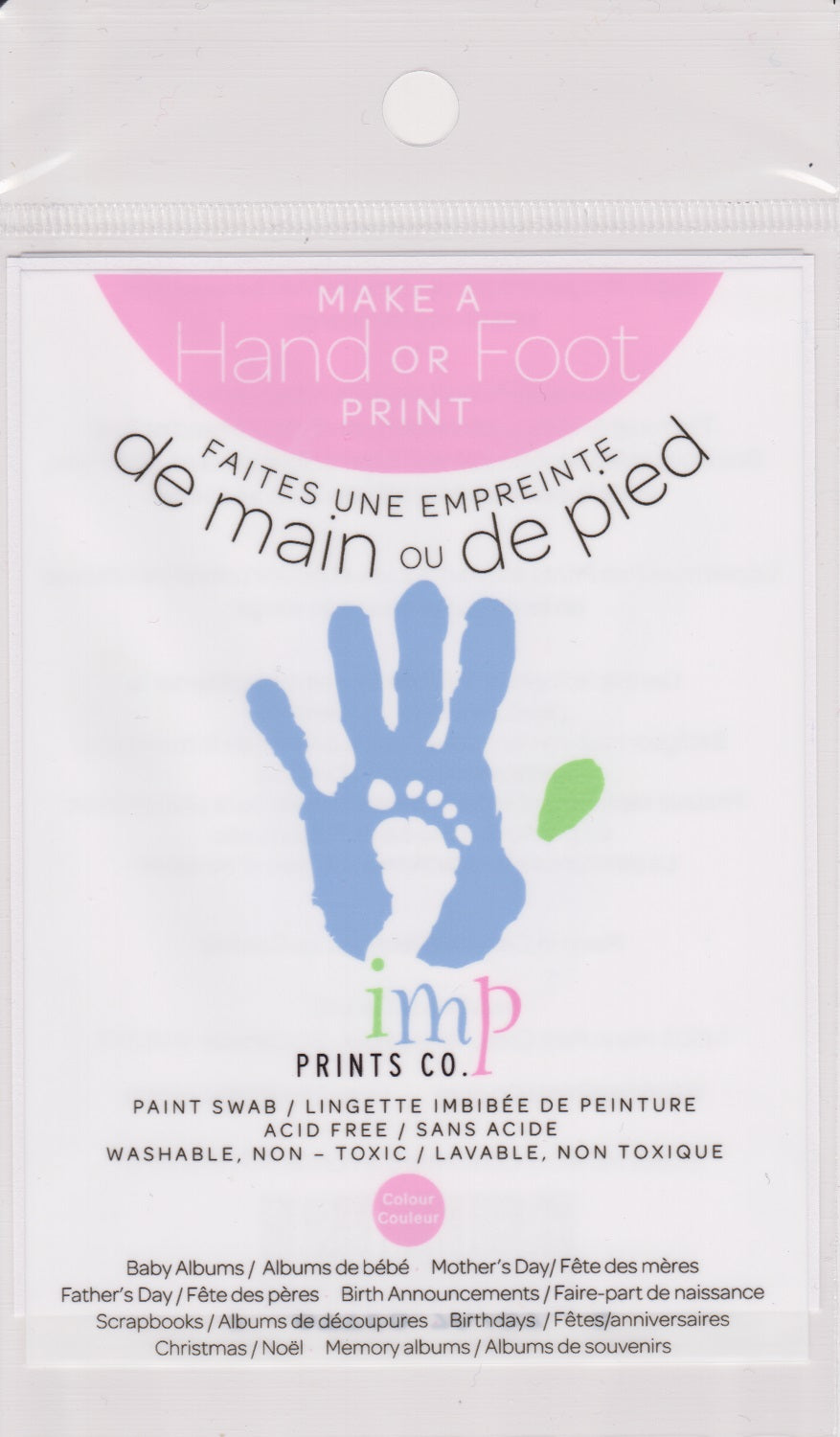 Imp Prints Co Empreinte de pied ou de main à personaliser Divers Imp Print Co Rose
