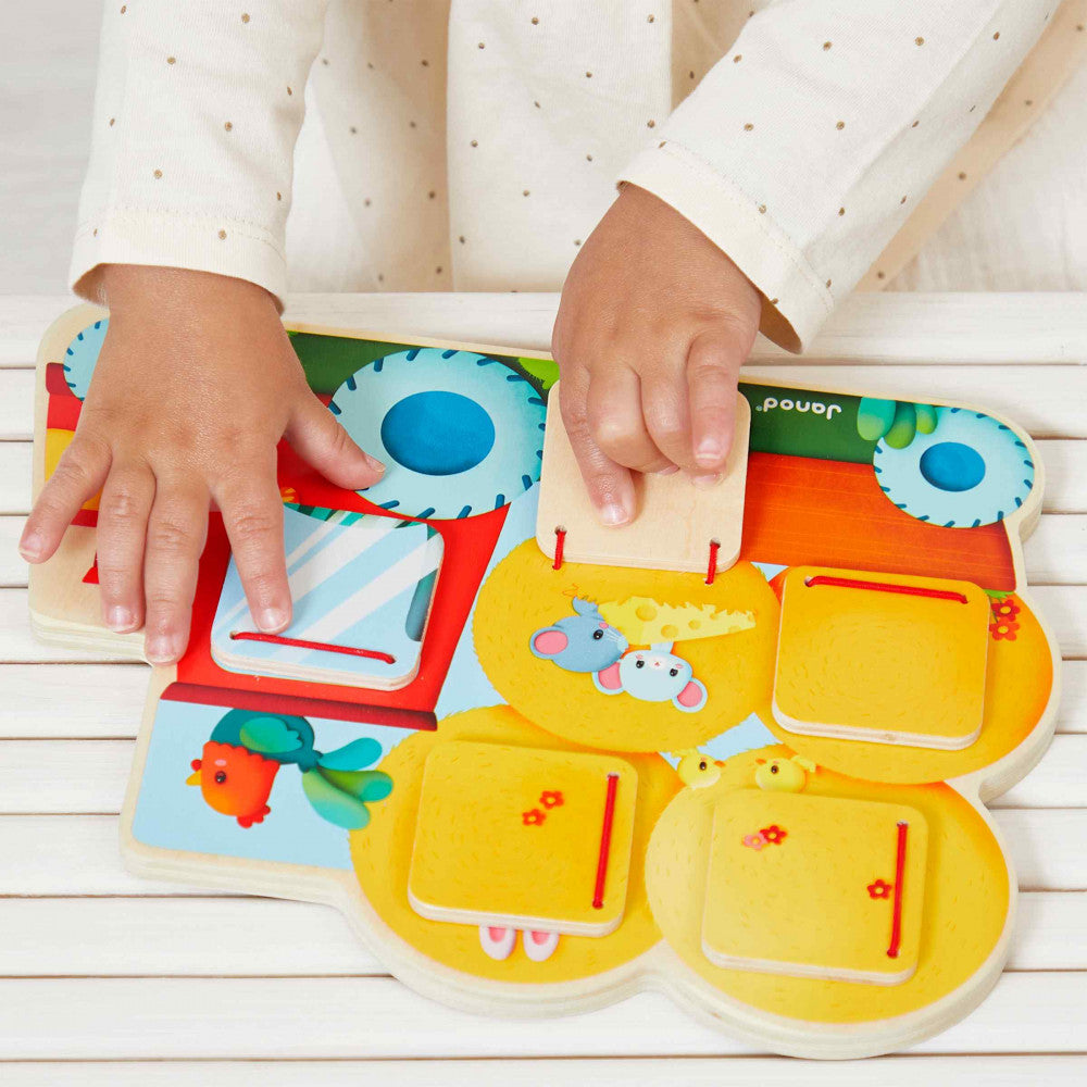 Janod Cache-Cache Tracteur Ferme Jouets Janod