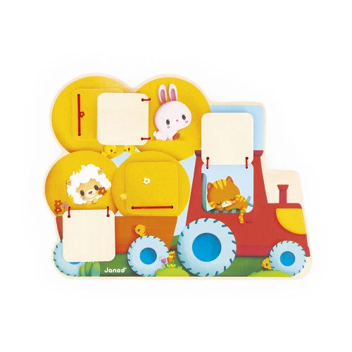 Janod Cache-Cache Tracteur Ferme Jouets Janod