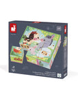 Janod Casse-tête 9 Cubes Animaux de la ferme Janod