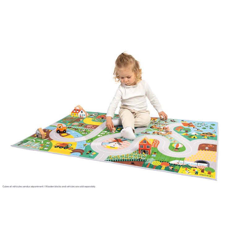 Janod Tapis de jeu Collection Cross Road Jouets Janod