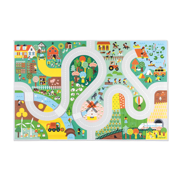 Janod Tapis de jeu Collection Cross Road Jouets Janod