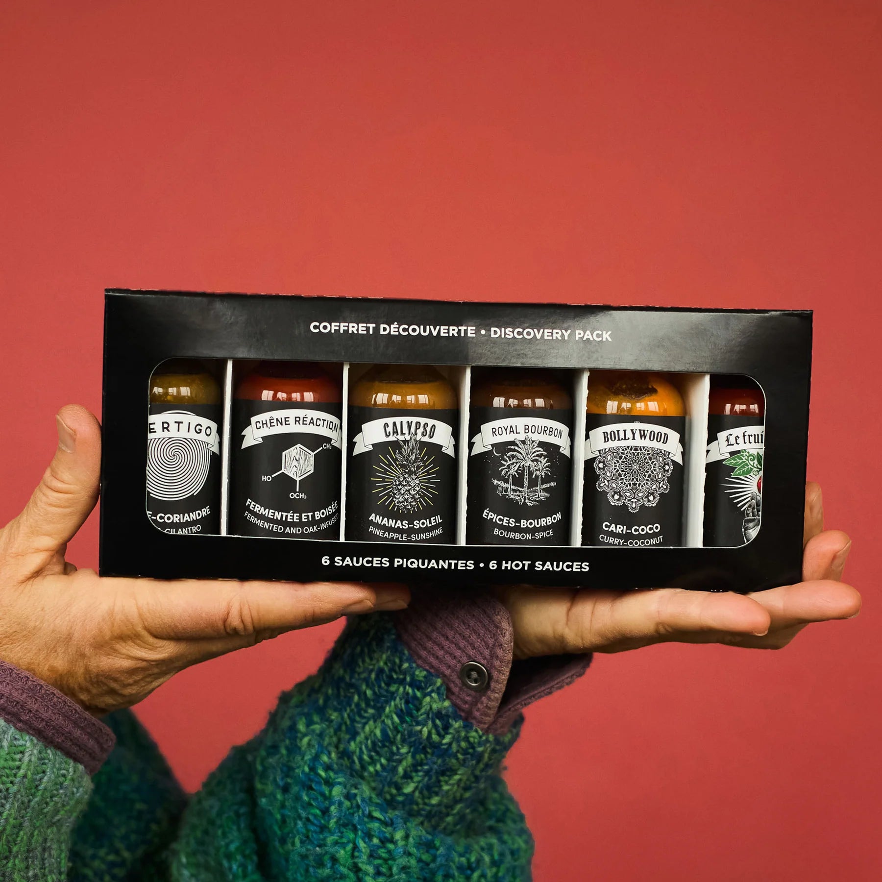 La pimenterie Coffret découverte 6 sauces piquantes 60ml Gourmandise La pimenterie