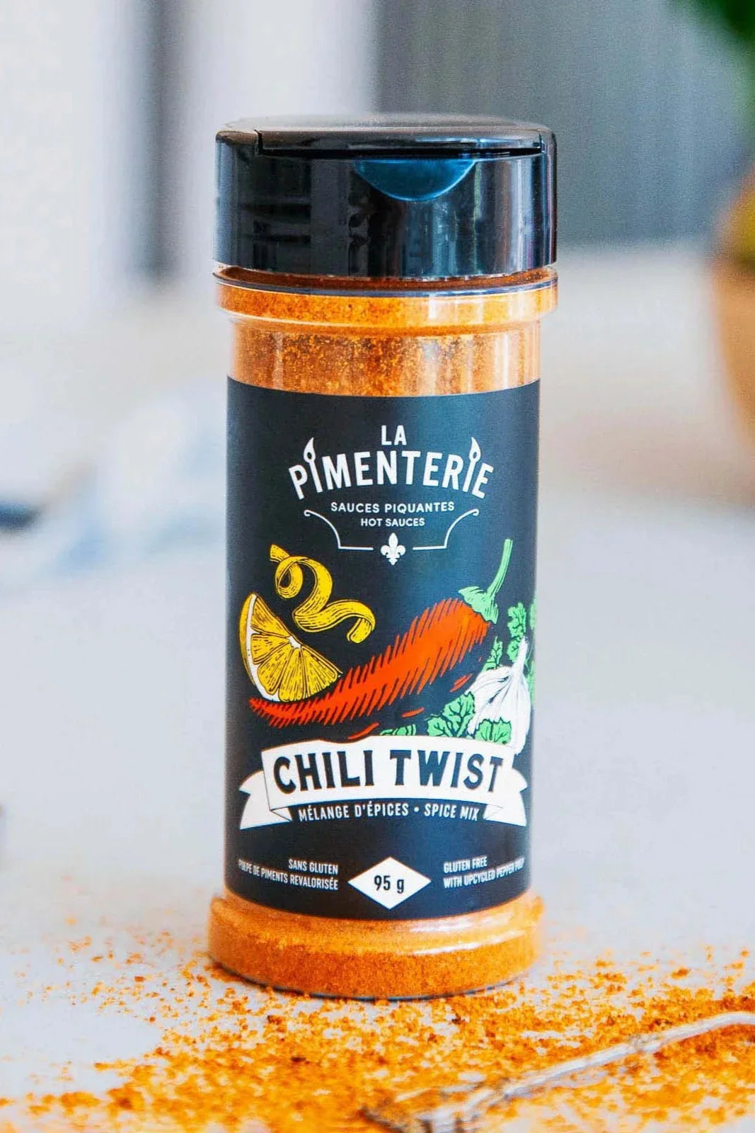 La pimenterie Mélange d'épices piquant Chili-twist 95g Gourmandise La pimenterie