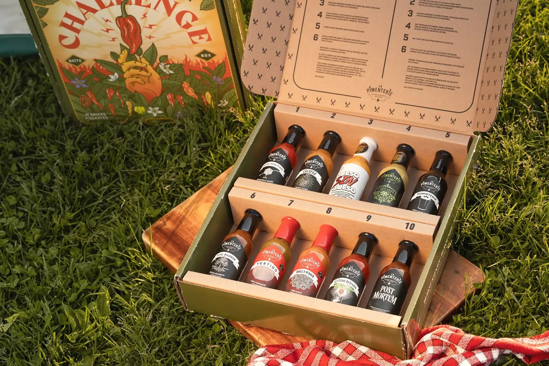 La pimenterie Boite Challenge 10 sauces piquantes Gourmandise La pimenterie