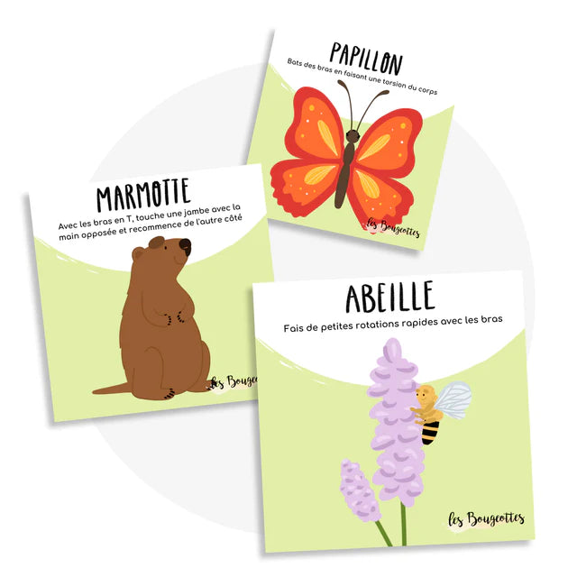 Les Bougeottes Cartes d'apprentissage - Printemps Les Bougeottes