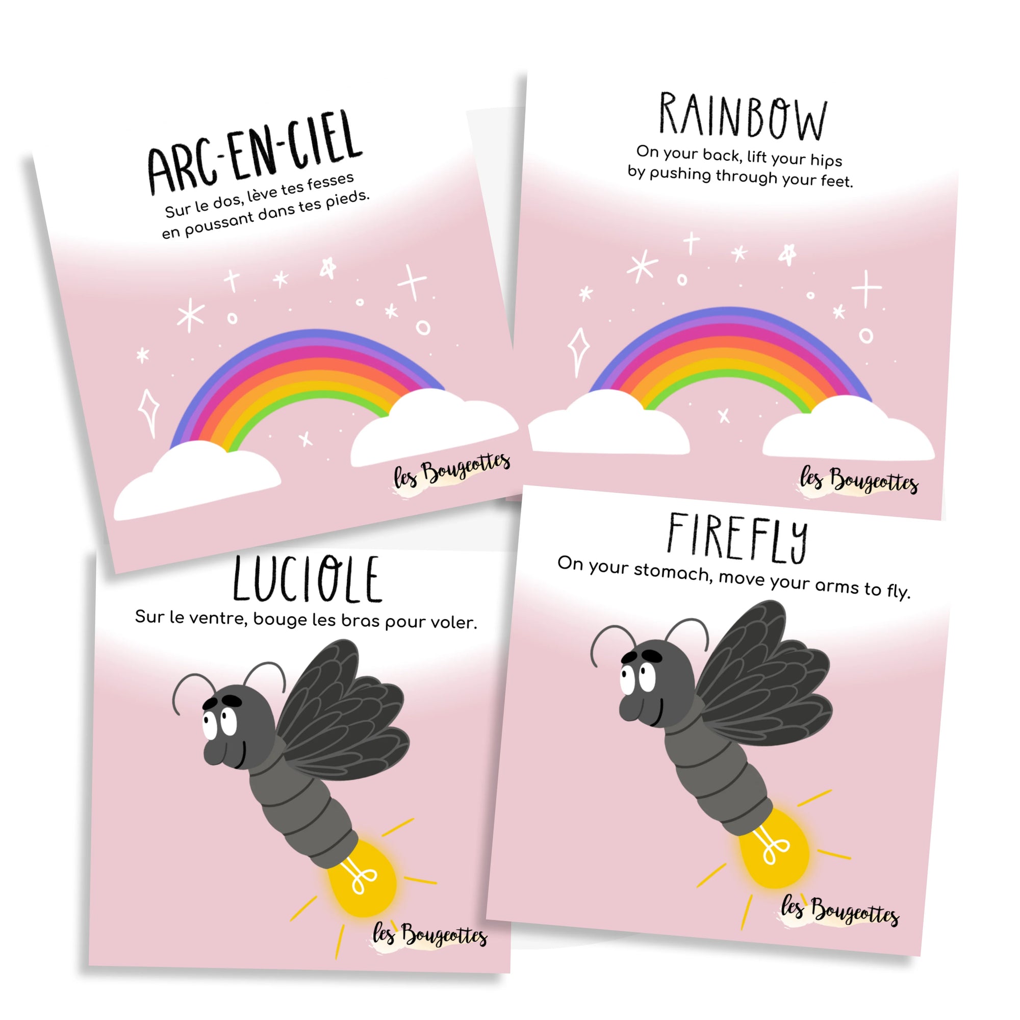 Les Bougeottes Cartes d'apprentissage - Forêt enchantée Éducation Les Bougeottes