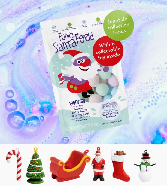 Loot Toy Collation de Père Noël Sel de bain moussant Soins corporels Loot toy