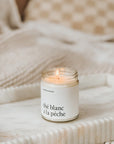 Marée Chandelles Chandelle de soya 270 ml Maison Marée Chandelles 270ml Pêche & thé blanc