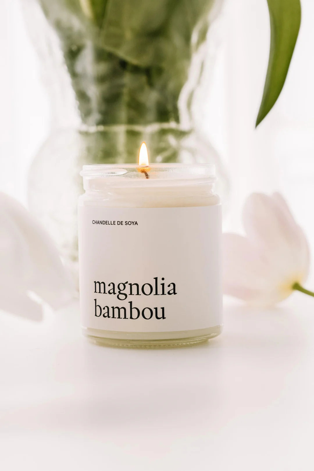 Marée Chandelles Chandelle de soya 270 ml Maison Marée Chandelles Magnolia & bambou