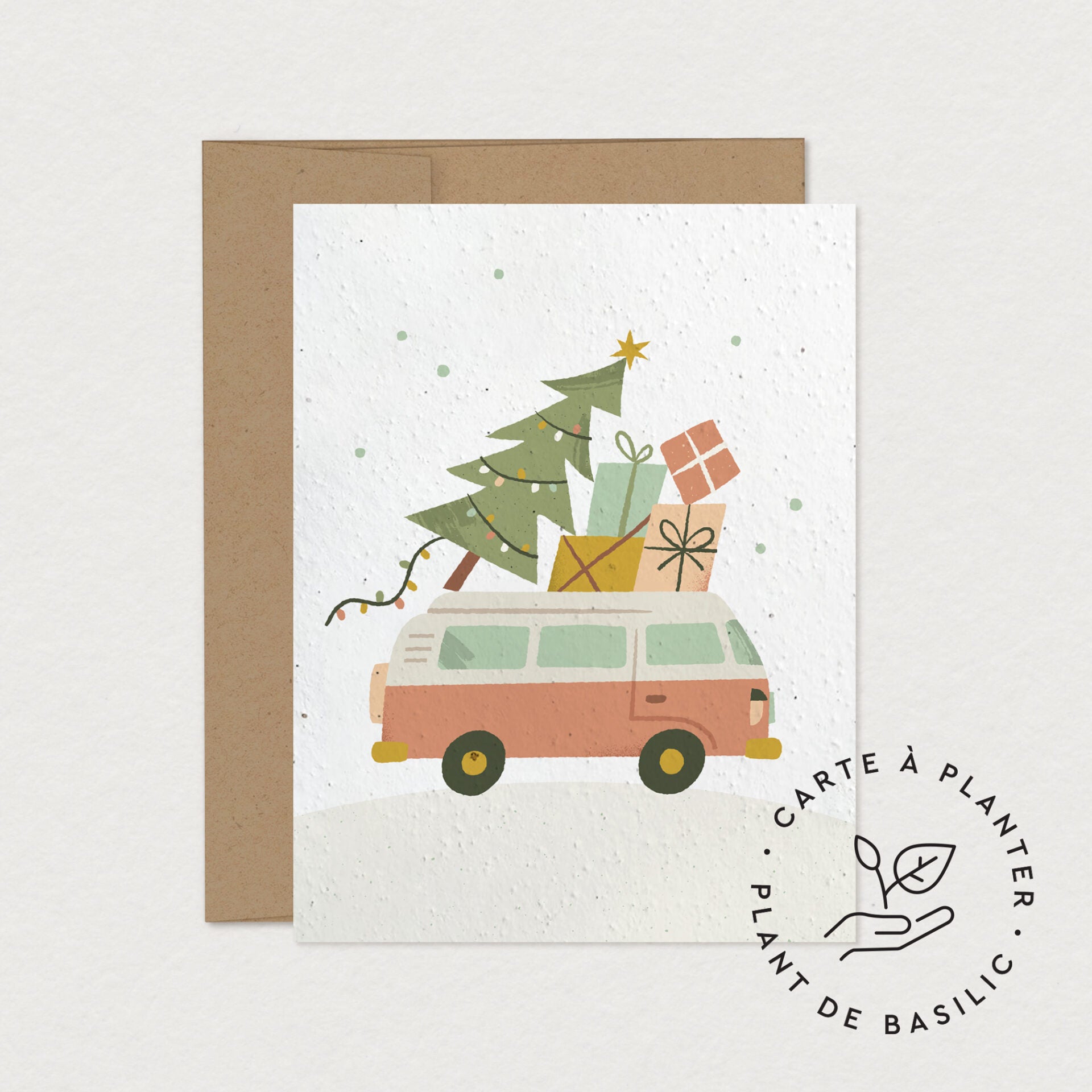 Mimosa Design Carte de souhait à planter Noël Accessoires Mimosa Design Van de voeux