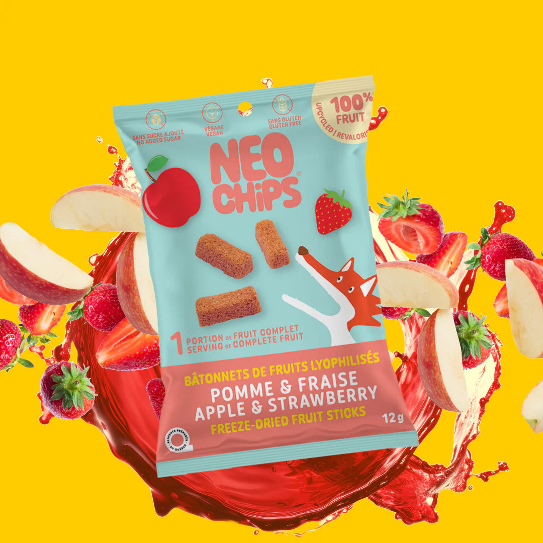 Néo Chips Bâtonnets pommes &amp; fraises Gourmandise Néo Chips