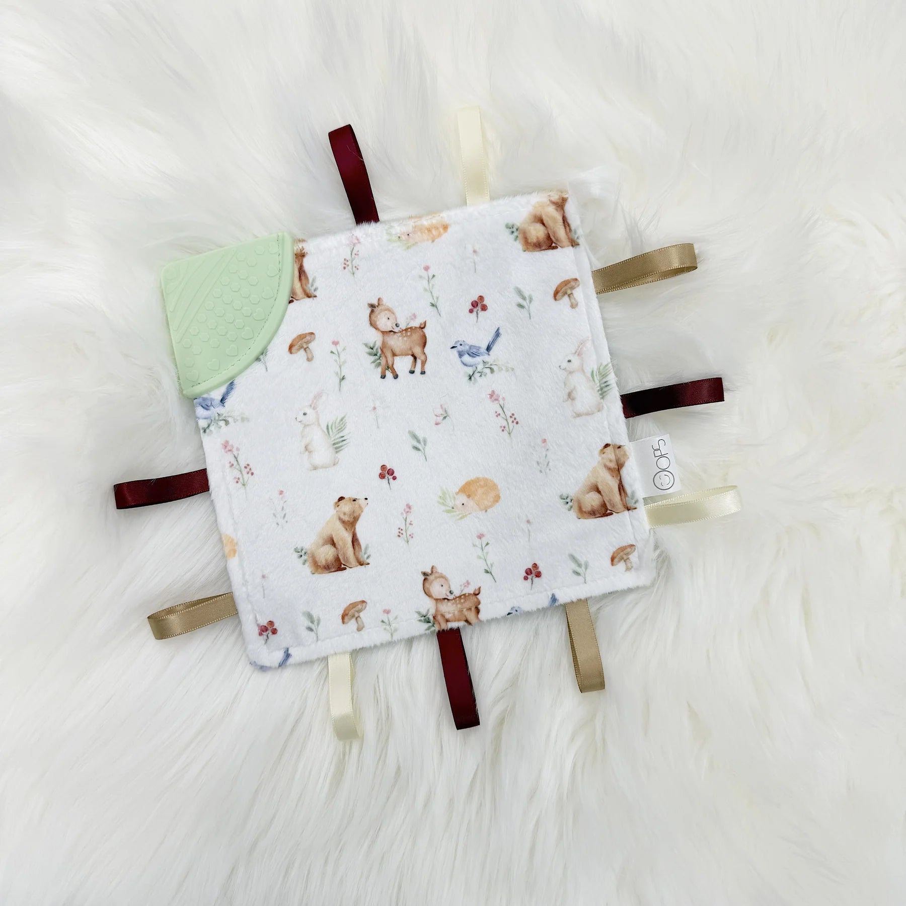 OleOops Doudou craquante à étiquettes Jouets OleOops Forêt boréale