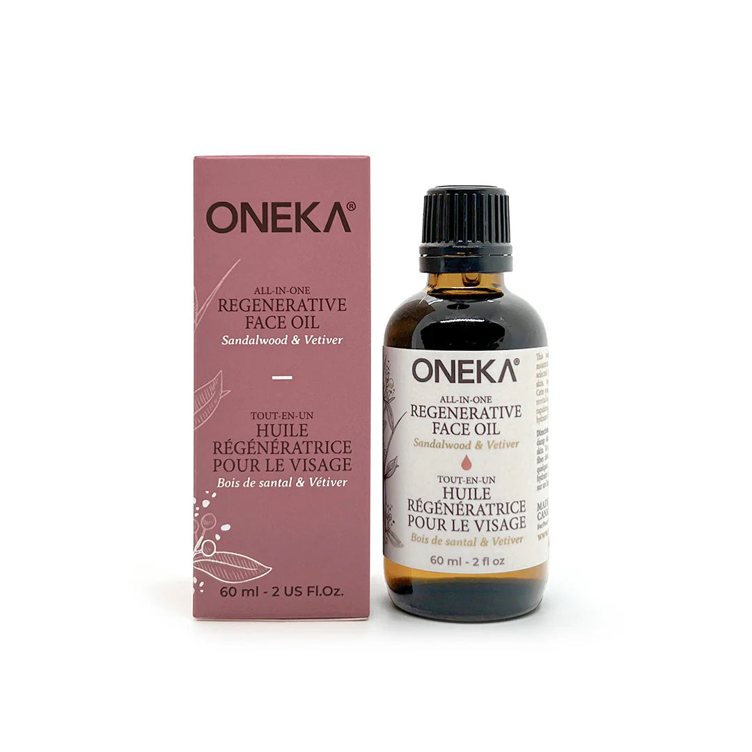 Oneka Huile régénératrice tout-en-un pour le visage Oneka Bois de Santal et Vétiver